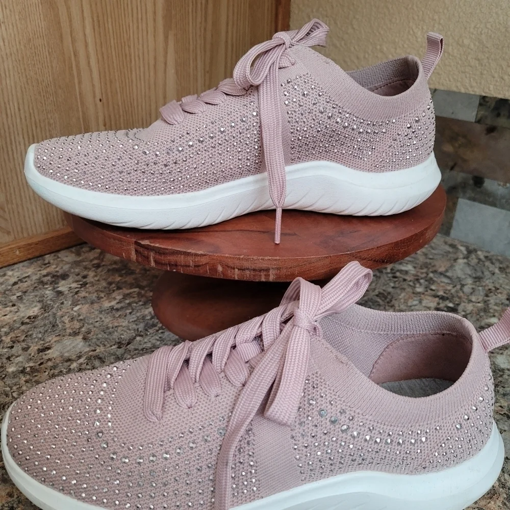 Clarks blush sparkle shoes